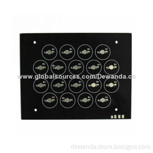 Aluminum LED PCBs with black solder mask